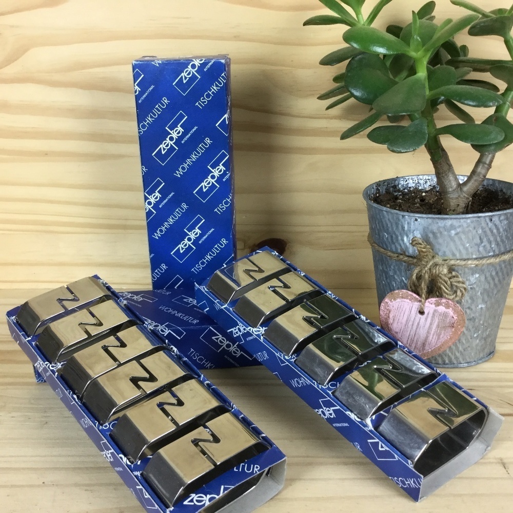 ORIGINAL ZEPTER 12PCS NAPKING RING SET BOX